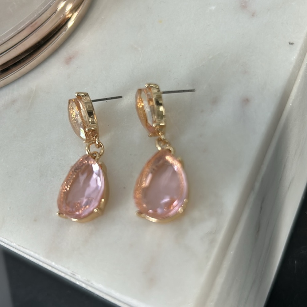 Nordstrom Nwot Double Drop Crystal Earrings View 3